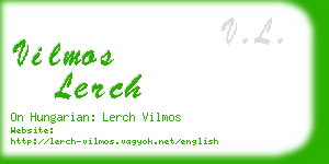 vilmos lerch business card